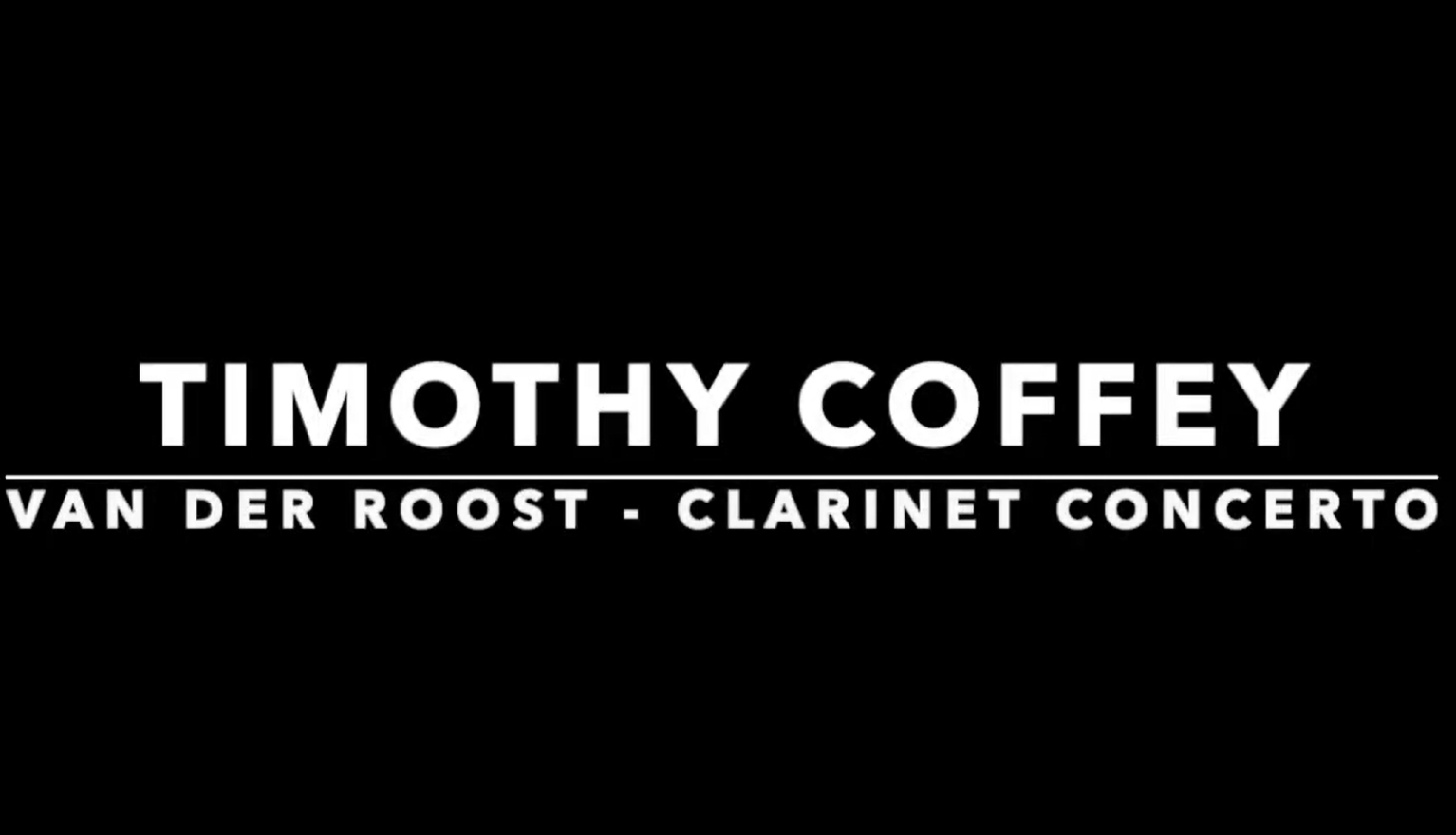 Jan Van der Roost - Clarinet Concerto